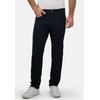 Stoffhose BRÜHL "York", Herren, Gr. 28, EURO-Größen, blau (dunkelblau), 97% Baumwolle, 3% Elasthan, unifarben, casual, lang, Hosen, in ALL-IN-ONE-Qualität