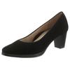 Pumps ARA "ORLY", Damen, Gr. 3,5 (36), schwarz (13436, 01 schwarz), Ziegenveloursleder, elegant, Schuhe, Abendschuh, Festtagsschuh,Trichterabsatz, mit kleinem Plateau