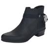 Stiefelette RIEKER, Damen, Gr. 40, schwarz, Lederimitat, elegant, Schuhe Ankleboots Stiefelette, Blockabsatz, Ankleboots mit Zierbändern