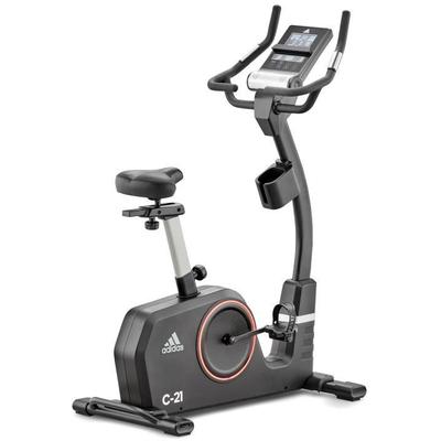 Ergometer ADIDAS PERFORMANCE "C-21" Fahrradtrainer schwarz mit Tablet-Halterung, LED-Beleuchtung, Bluetooth und App-Funktion