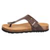 Zehentrenner LICO "Pantolette Sofia", Gr. 37, braun, Leder, Schuhe