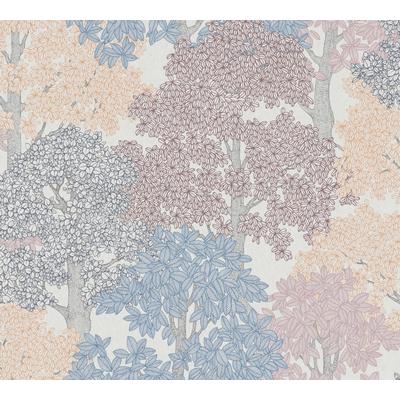 ARCHITECTS PAPER Vliestapete "Floral Impression" Tapeten Gr. B/L: 0,53 m x 10,05 m, Rollen: 1 St., bunt (bunt, blau, orange) Vliestapeten