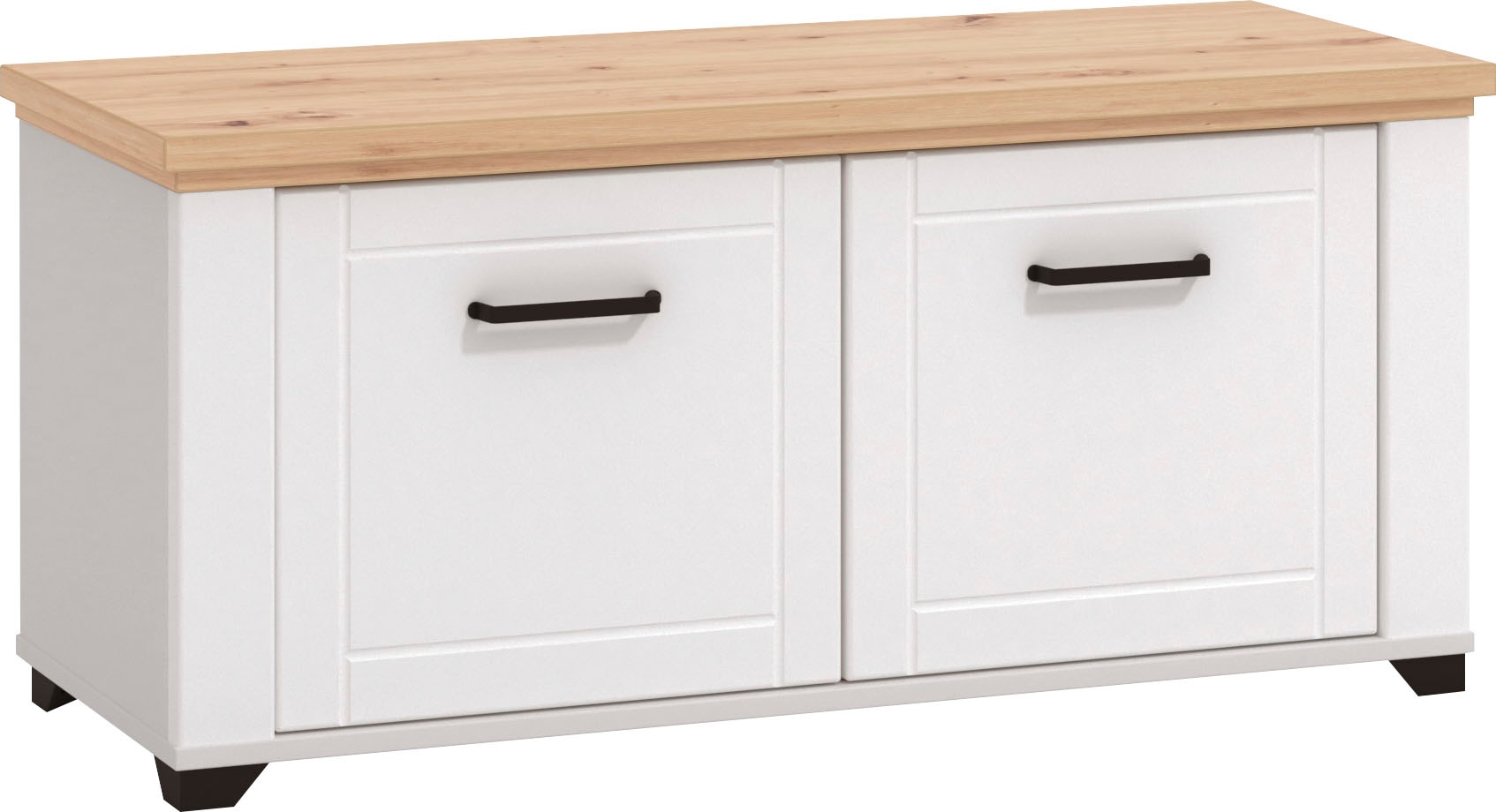 Schuhbank HOME AFFAIRE "Valencia", weiß (weiß matt), B:103,5cm H:47,5cm T:41cm, MDF, Spanplatte, Sitzbänke, Schuhbank