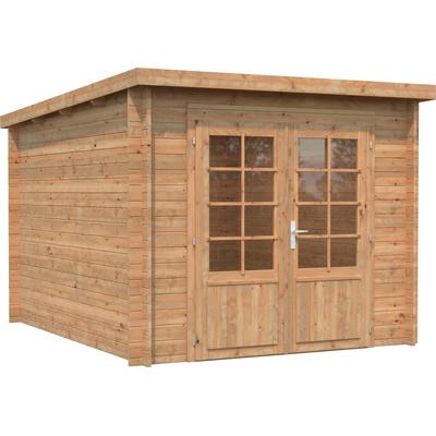 Gartenhaus PALMAKO "Ella", braun (hellbraun), ohne Fußboden, ohne Dacheindeckung, Gartenhäuser, 6,9 m² Image
