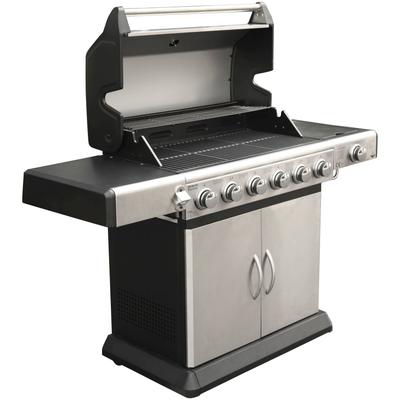 Gasgrill EL FUEGO "Deluxe", silber (edelstahlfarben), B:148cm H:112cm T:56cm, Grills, BxTxH: 148x56x112 cm