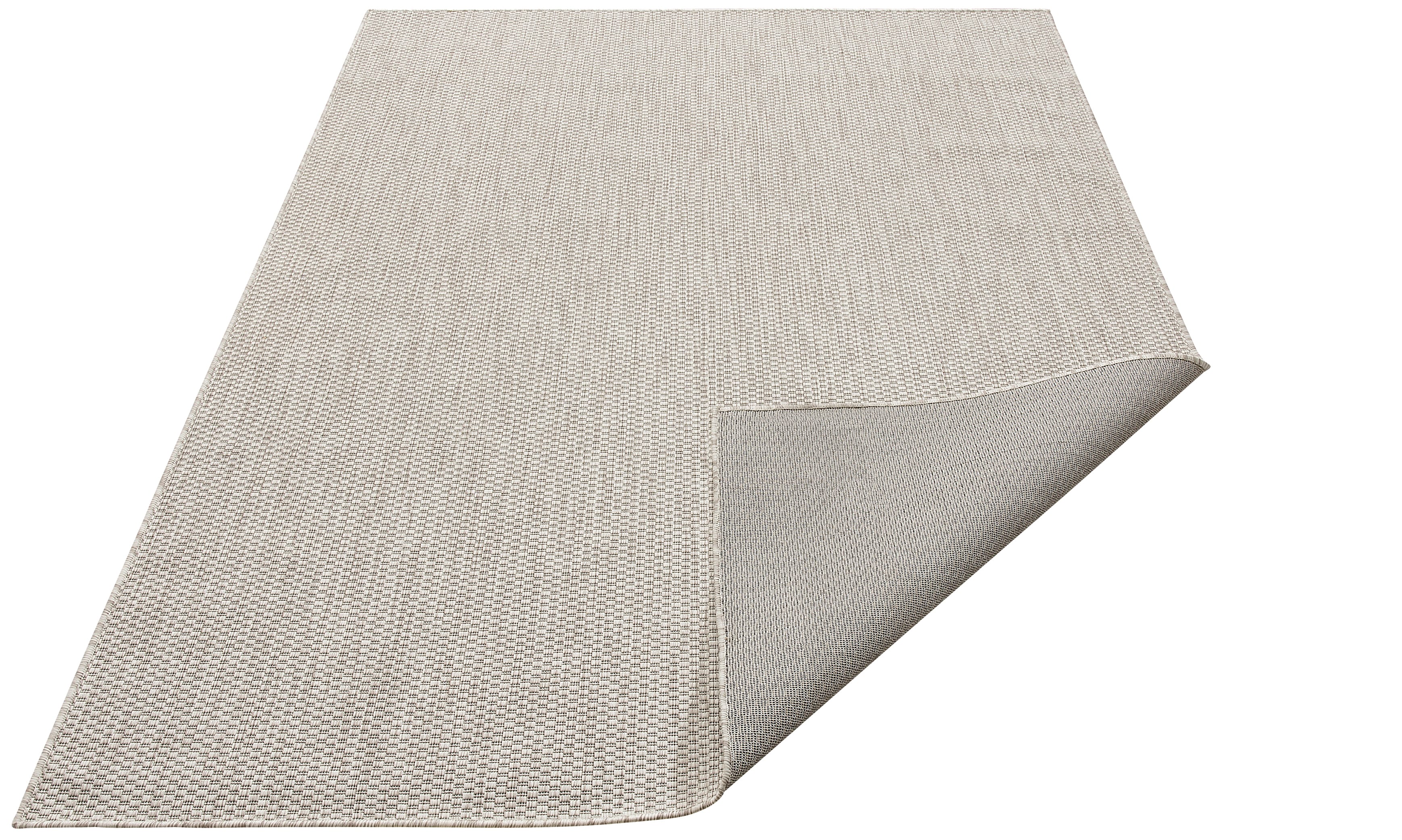 Teppich MY HOME "Rhodos, In-und Outdoor geeignet" Gr. 4, grau, B:160cm H:3mm L:230cm, Kunstfaser, Teppiche, Sisal-Optik, Wetterfest & UV-beständig, Wohnzimmer, Balkon, Camping Image
