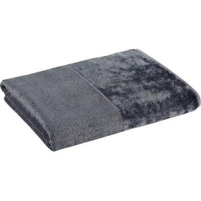 Duschtuch MÖVE "MÖVE Bamboo Luxe Duschtuch", grau (stone), B:80cm L:150cm, Frottier, Obermaterial: 60% Baumwolle, 40% Viskose, Handtücher (Packung), mit seidig glänzenden Bordüren Image