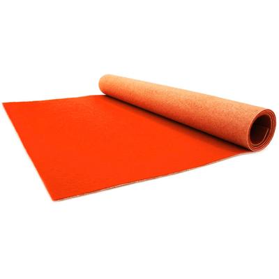 Läufer "PODIUM, Made in Belgium", orange, B:100cm H:2,6mm L:800cm, Polypropylen (PP), PRIMAFLOR-IDEEN IN TEXTIL, Teppiche, Breite 100 cm, robuster Nadelfilz, Uni-Farben Image