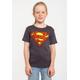 T-Shirt LOGOSHIRT "Superman" Gr. 170, blau Mädchen Shirts T-Shirts