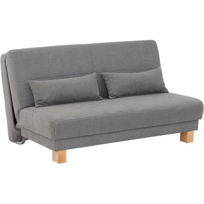 Schlafsofa HOME AFFAIRE "Gina", grau, B:160cm H:86cm T:95cm, Chenille (100% Polyester), Sofas, vom Sofa zum Bett mit einem Handgriff, in 4 Breiten, Nierenkissen Image