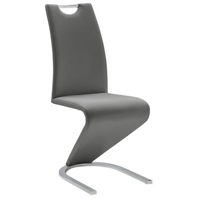 Freischwinger MCA FURNITURE "Amado, TOPSELLER", grau (grau, chrom), B:45cm H:102cm T:62cm, Stühle, 2er-, 4er-, 6er-Set, Stuhl belastbar bis 120 Kg Image