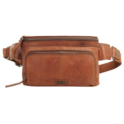 Gürteltasche SPIKES & SPARROW Gr. B/H/T: 25 cm x 17 cm x 6 cm onesize, braun (cognac) Damen Taschen Gürteltaschen echt Leder