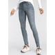 Skinny-fit-Jeans ARIZONA "Ultra-Stretch" Gr. 22, K + L Gr, blau (blue, used) Damen Jeans Röhrenjeans
