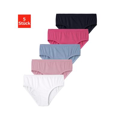 Slip VIVANCE, Kinder, Gr. 158/164, bunt (hellblau, rosa, beere, navy, weiß), Jersey, Obermaterial: 95% Baumwolle, 5% Elasthan, unifarben, körpernah, Unterhosen, in vorteilhafter Großpackung Image
