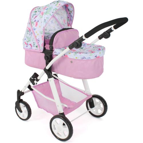 „Kombi-Puppenwagen CHIC2000 „“Nele, Flowers““ Puppenwagen bunt (flowers) Kinder Puppenwagen -trage zusammenklappbar“