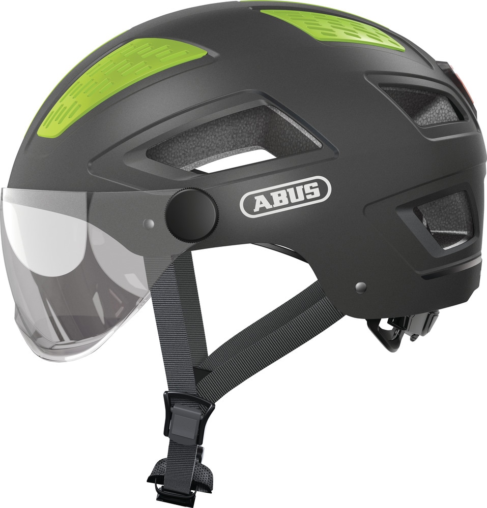 Fahrradhelm ABUS "HYBAN 2.0 ACE" Gr. L, grau (titan), Helme, L Kopfumfang: 56cm - 61cm Image