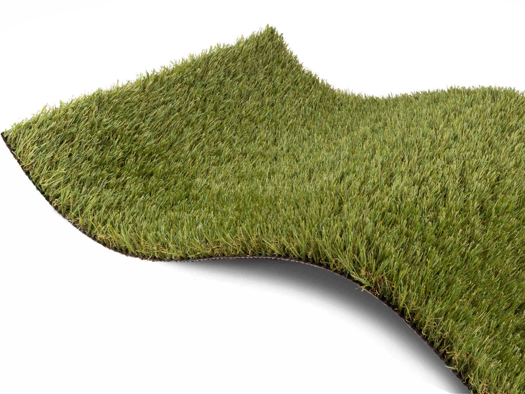 Kunstrasen "Kunstrasen KORSIKA", grün, B:200cm H:32mm L:450cm, Polyethylen (PE), PRIMAFLOR-IDEEN IN TEXTIL, Teppiche, natürliche Optik, mit Drainagefunktion, für Balkon, Terrasse & Garten Image