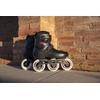 Inlineskates POWERSLIDE "Zoom Black 100" Gr. 41, rot (rot, schwarz, weiß), Inlineskates_Rollschuhe_Schlittschuhe, Kinder, 41/42, Kunststoff, Materialmix
