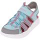 Outdoorsandale KAPPA Gr. 27, grau (aqua, grey) Schuhe Kinder