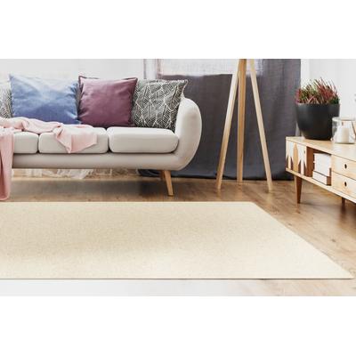 Wollteppich LUXOR LIVING "Sheffield, Made in Germany" Gr. 3, beige (creme), B:133cm H:5mm L:190cm, Schurwolle, Teppiche, melierte Berber-Optik, reine Wolle, auch als Läufer erhältlich Image