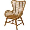 Sessel TOM TAILOR HOME "T-RATTAN ARMCHAIR", beige (natur), B:70cm H:95cm, Sessel, Rattansessel, Rattanarmlehnstuhl mit Teakholzgestell und organischer Form