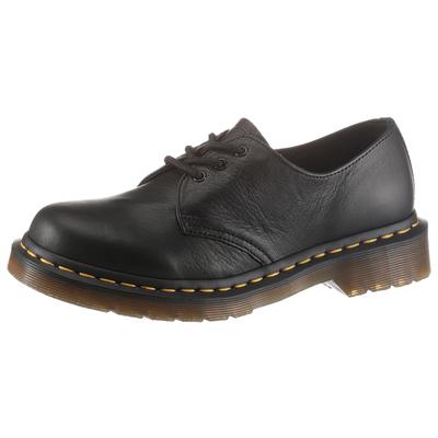 Schnürschuh DR. MARTENS "1461 Virgina", Damen, Gr. 36, schwarz, Leder, modisch, Schuhe, mit typischer Rahmennaht, Freize