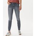 5-Pocket-Jeans BRAX "Style ANA" Gr. 42K (21), Kurzgrößen, grau Damen Jeans 5-Pocket-Jeans