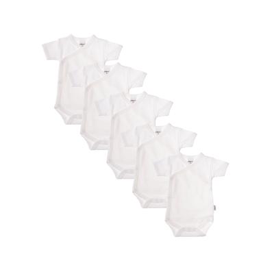 Body LILIPUT "Uni Weiß", Baby, Gr. 44, EURO-Größen, weiß, 100% Baumwolle, unifarben, kurz, Kurzarm, Bodies, mit praktischer Druckknopfleiste