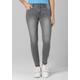 Slim-fit-Jeans TIMEZONE "Slim EnyaTZ Womanshape 7/8" Gr. 29, US-Größen, grau Damen Jeans 5-Pocket-Jeans Röhrenjeans