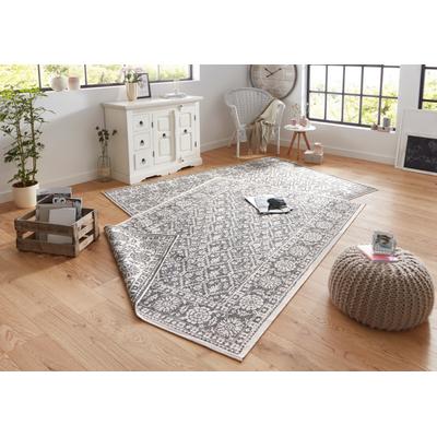 Teppich HANSE HOME "Curacao" Gr. 2, grau, B:80cm H:5mm L:150cm, Kunstfaser, Teppiche, In-& Outdoor, Läufer, Wetterfest, Balkon, Wohnzimmer, Wasserfest Image