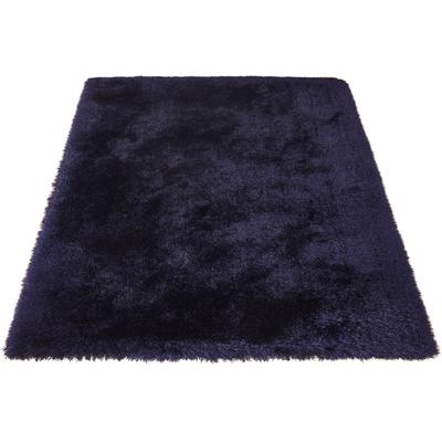 Hochflor-Teppich MY HOME "Barin" Gr. 4, blau, B:160cm H:90mm L:230cm, Kunstfaser, Teppiche, besonders weicher Teppich Image