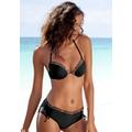 Push-Up-Bikini-Top LASCANA "Adele" Gr. 36, Cup B, schwarz (schwarz, leo) Damen Bikini-Oberteile Ocean Blue