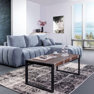 Couchtisch GUTMANN FACTORY "Titan", braun (antik), Tische, moderne Kombination aus Metall und Massivholz Image