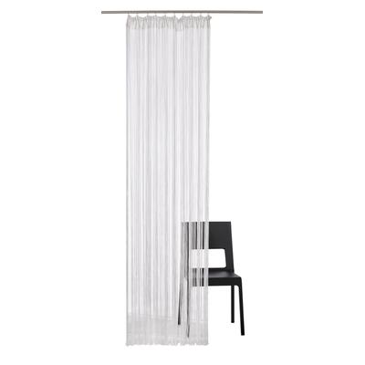Fadenvorhang MY HOME "Fao-Uni" Gr. 8, weiß, B:290cm H:245cm, Polyester, Gardinen, Kräuselband, multifunktional, transparent, Polyester, pflegeleicht Image