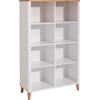 Kinderregal PAIDI ""Lotte & Fynn"", weiß (kreideweiß, eiche massiv), B:96,0cm H:164,7cm T:40,5cm, Massivholz, Spanplatte, Regale, Standregal, mit 8 großen Fächern