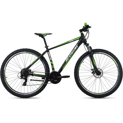 Mountainbike KS CYCLING "Morzine" Gr. 48, schwarz (schwarz, grün, schwarz), Fahrräder, 48cm, 29 Zoll (73,66cm), für Herren, Kettenschaltung