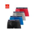 Boxer BRUNO BANANI Gr. S, 4 St., blau (rot, grau, meliert, schwarz, royalblau) Herren Unterhosen Wäsche Bademode