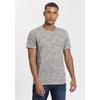 T-Shirt BRUNO BANANI, Herren, Gr. L (52/54), grau (grau, meliert), Single Jersey, Obermaterial: 60% Baumwolle, 40% Polyester, meliert, casual, slim fit, Rundhals, Kurzarm, Shirts, Kurzarm, Slim Fit, unifarben, Rundhalsausschnitt