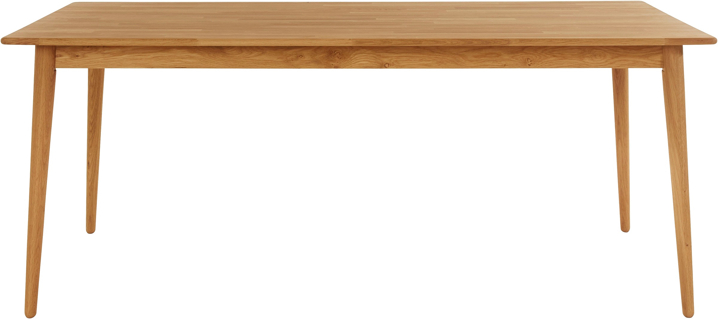 Esstisch ANDAS "Toarp", braun (eiche natur, eiche natur, eiche natur), B:180cm H:74cm T:90cm, Tische, Massivholz Eiche Esszimmertisch im Scandi Look, FSC zertifiziert Image
