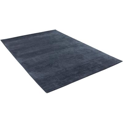 Teppich TOM TAILOR HOME "Powder uni" Gr. 4, grau (anthrazit), B:160cm H:12mm L:230cm, Kunstfaser, Teppiche, Uni-Farben, besonders weich und flauschig Image