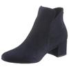 Stiefelette TAMARIS, Damen, Gr. 39, blau (dunkelblau), Textil, elegant, Schuhe, Blockabsatz, Ankleboots, Abendschuh in veganer Verarbeitung