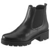 Chelseaboots GABOR, Damen, Gr. 38,5, schwarz, Kalbsleder, unifarben, klassisch, Schuhe, Plateau, Herbstboots, Stiefelette mit angesagter Profilsohle