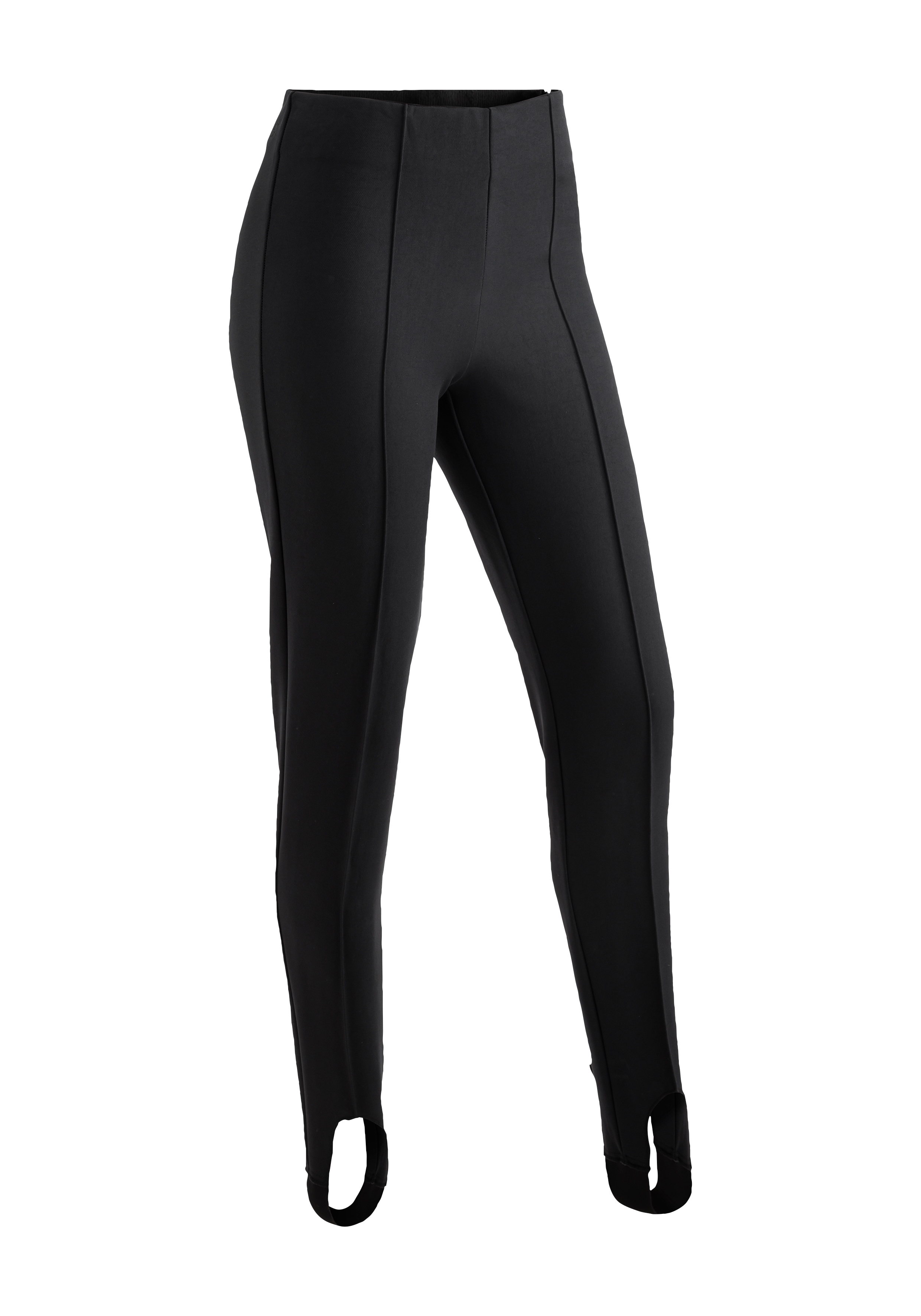 Skihose MAIER SPORTS "Sonja", Damen, Gr. 21, Kurzgrößen, schwarz, 48% Polyamid, 47% Viskose, 5% Elasthan, Hosen, Slim Fit Steghose, elastisch, femininer Schnitt Image