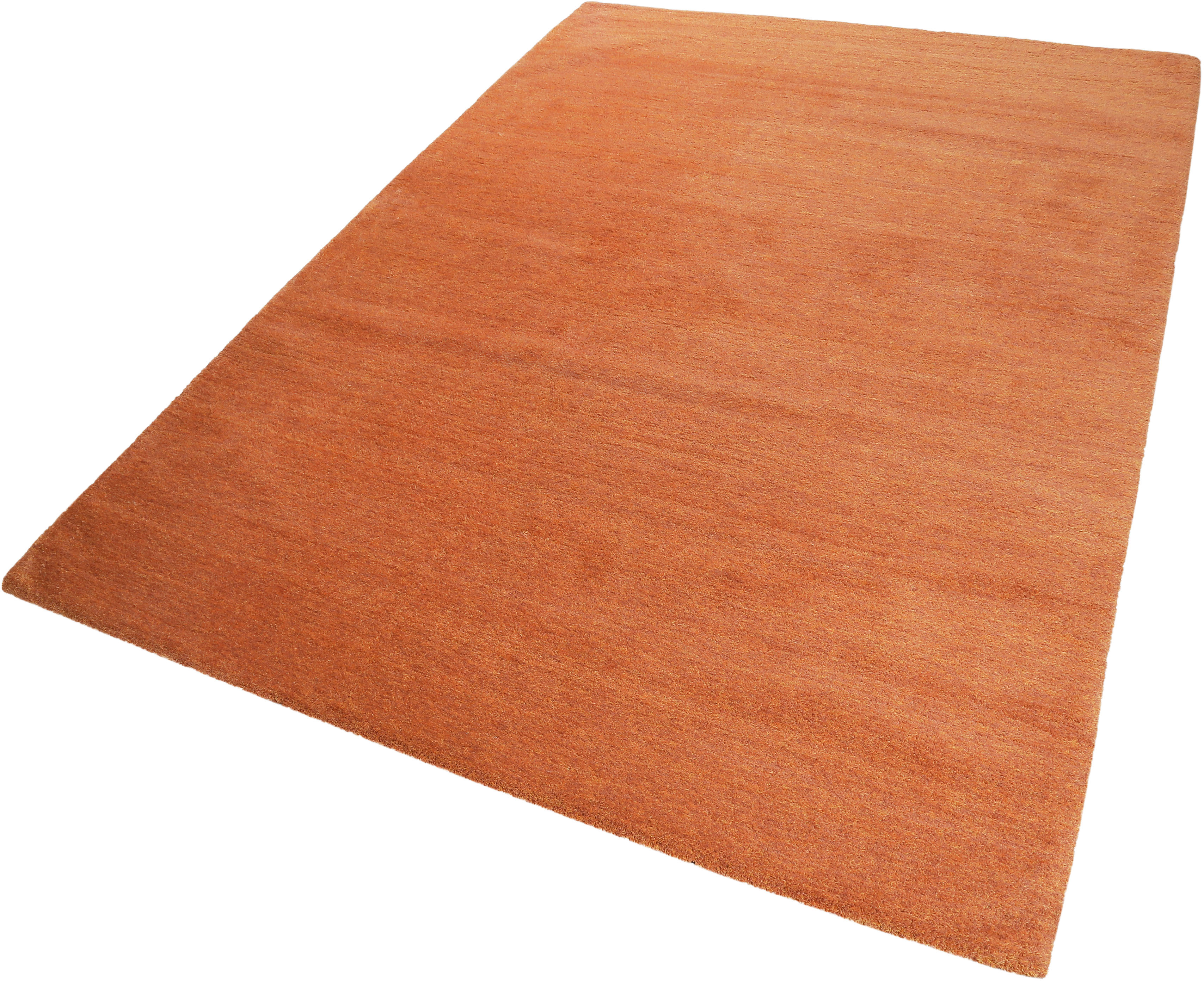 Teppich ESPRIT "Loft ESP-4223" Gr. 5, orange (orange, terra), B:200cm H:20mm L:200cm, Kunstfaser, Teppiche, Teppich, Wohnzimmer, große Farbauswahl, sehr weicher Flor, dicht gewebt, robust