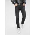 Slim-fit-Jeans REPLAY "Anbass Superstretch" Gr. 32, Länge 34, schwarz (black, washed) Herren Jeans Slim Fit