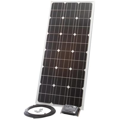 Solarmodul SUNSET "Stromset AS 75, 72 Watt, 12 V", schwarz (baumarkt), Solarmodule, für den Freizeitbereich