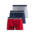 Boxer SCHIESSER ""95/5"" Gr. 8, bunt (rot, navy, grau, meliert) Herren Unterhosen Schiesser