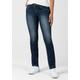 Slim-fit-Jeans TIMEZONE "Slim TahilaTZ" Gr. 30, Länge 32, blau Damen Jeans 5-Pocket-Jeans Röhrenjeans