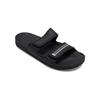 Sandale QUIKSILVER "Rivi Double", Gr. 6(39), schwarz (schwarz, grau, schwarz), Obermaterial: Synthetikmaterial / Futter: Textil / Außensohle: TPR, Schuhe Badelatschen Schlappen Pantolette