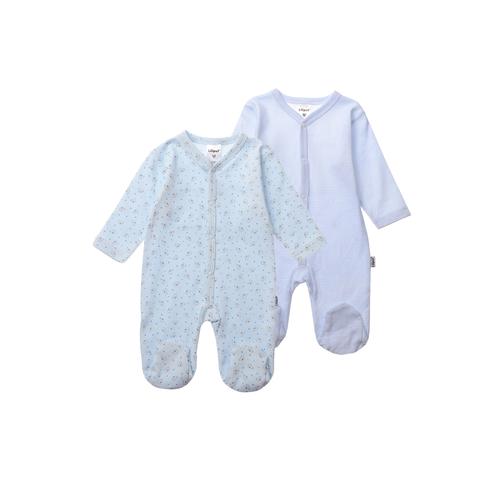 Strampler LILIPUT Gr. 98/104, EURO-Größen, blau (hellblau) Baby Overalls 2er-Pack mit niedlichen Motiven